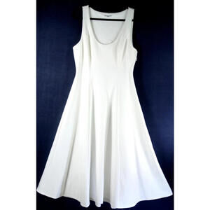 NEW, REFORMATION Mikol Knit Stretch Midi-Dress in White SZ XL #D8007